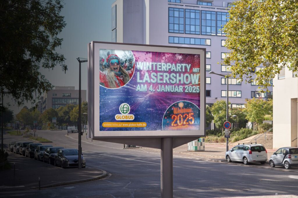 Citylightboard im Straßenbild